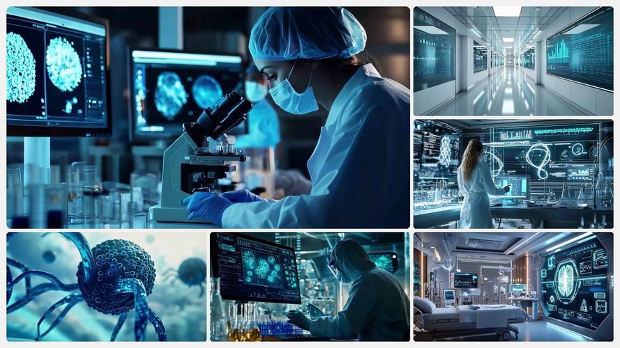 4k超清医疗科技生物实验室特效素材,智慧医院数字医疗cg素材适合宣传